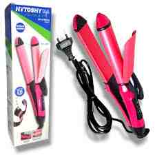 SET DE BELLEZA 2 EN 1 - RIZADORA Y PLANCHA HYTOSHY